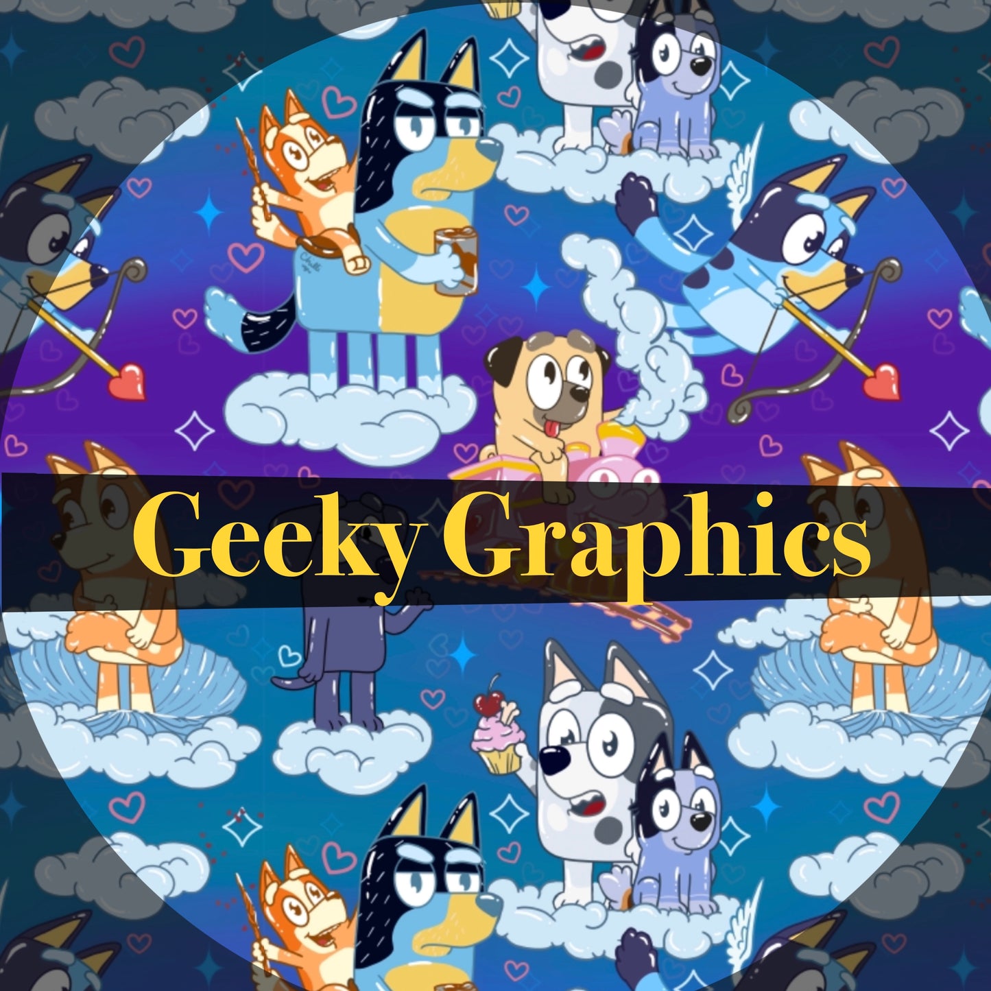 Pretending Heelers, ombré ver